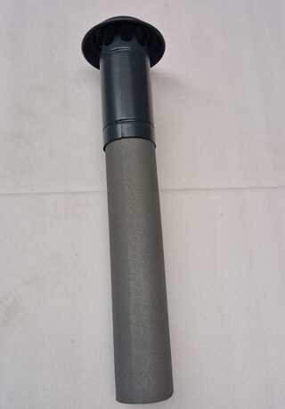 2x Thermoduct vlakke horizontale dakdoorvoer Ø160mm. t.b.v. hellend da